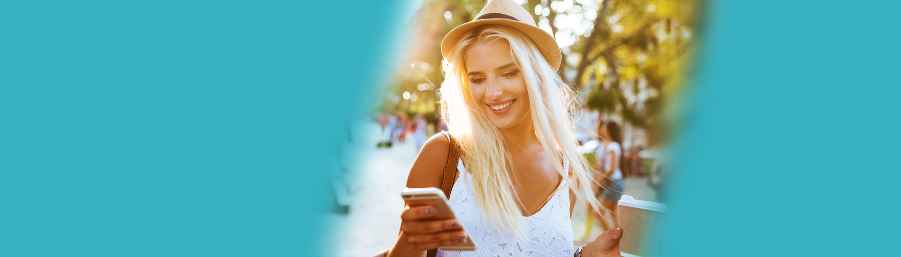 Woman Holding an iPhone